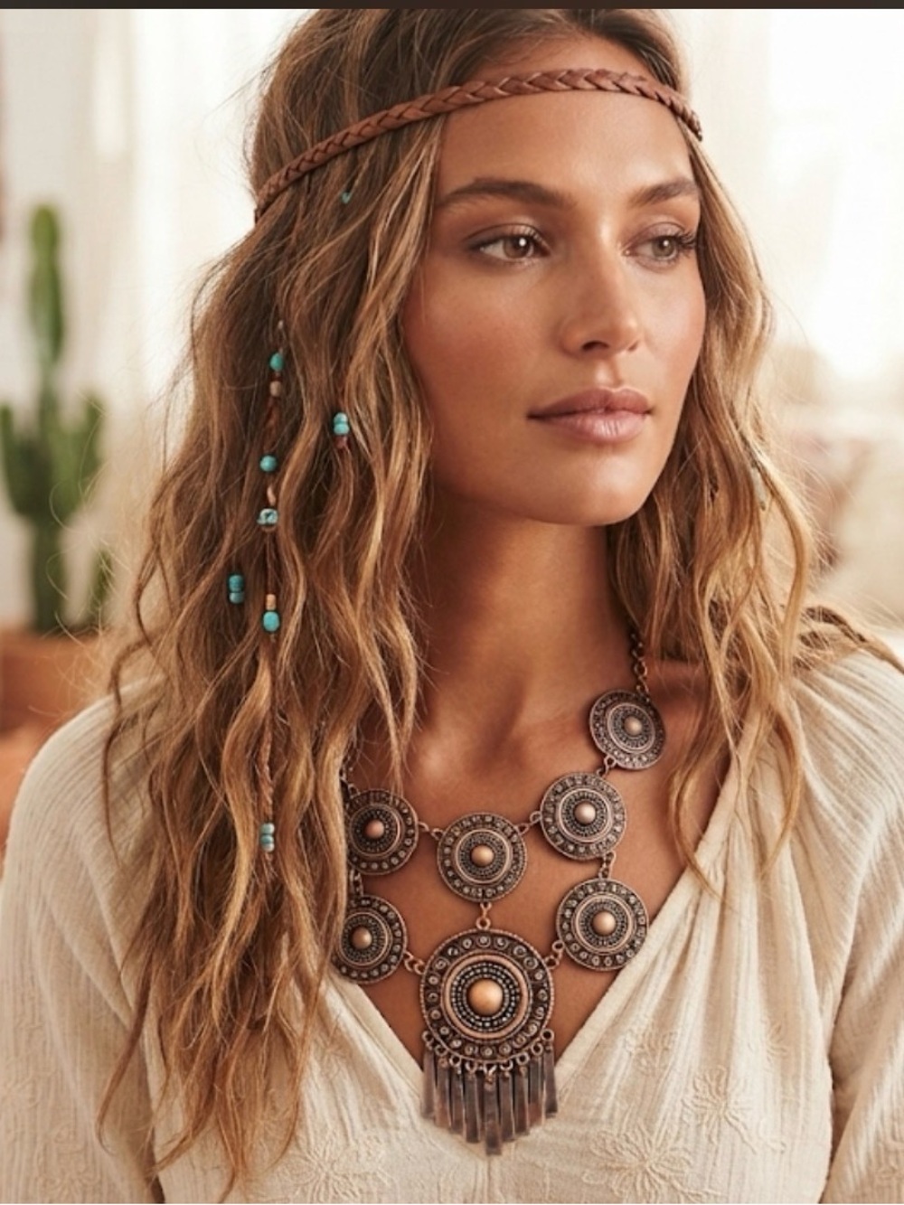 STATEMENT BOHO BIB TIERED NECKLACE